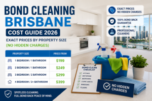 Bond Cleaning Brisbane Cost Guide 2026: Exact Prices by Property Size (No Hidden Charges