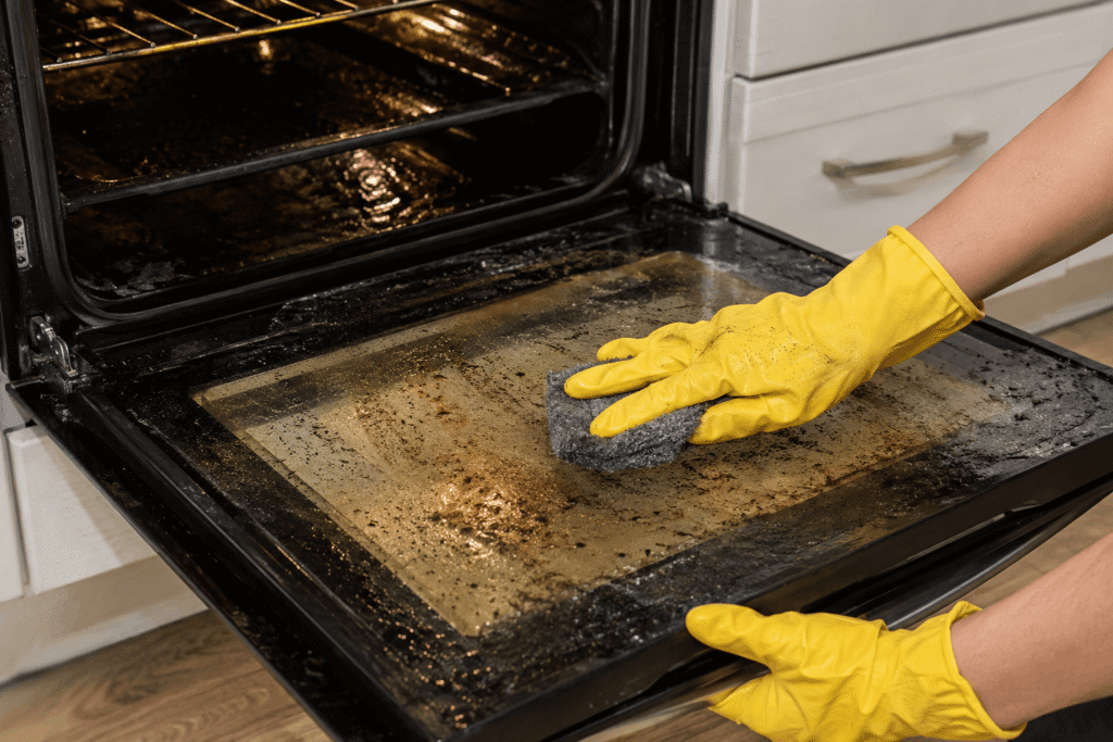 How to Remove Tough Oven Grease Before an End-of-Lease Inspection