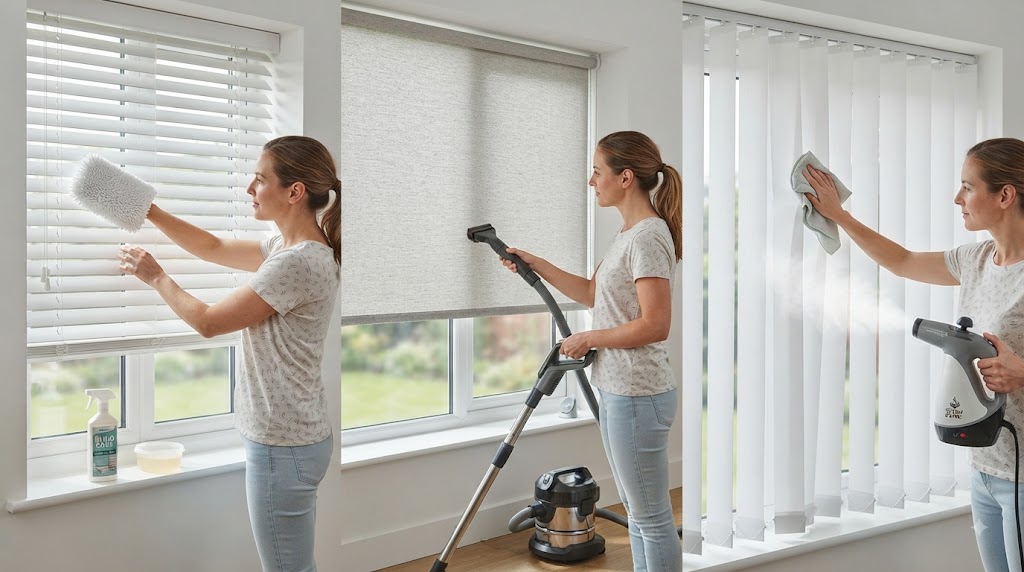 Cleaning Venetian, Roller, and Vertical Blinds Without Damage