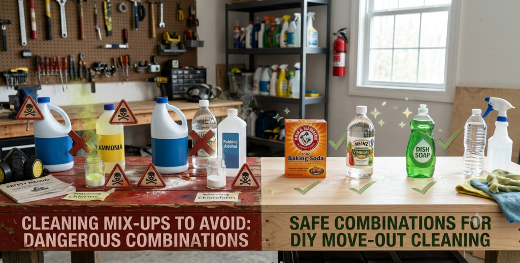 Cleaning Product Mix-Ups to Avoid Safe Chemical Combinations for DIY Move-Out Cleaning